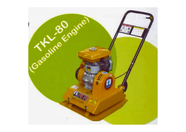 TOKU PLATE COMPACTOR W/ ROBIN ENGINE. MODEL: TKL80-EY20